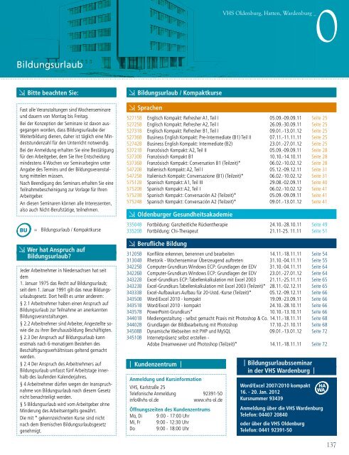 Editorial_0 - Volkshochschule Oldenburg