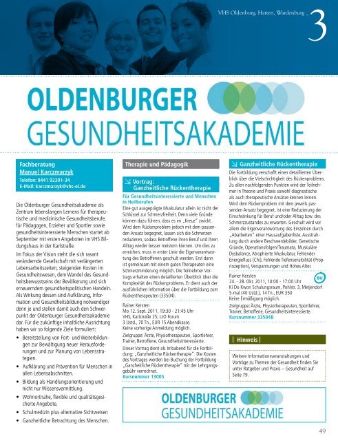 Editorial_0 - Volkshochschule Oldenburg