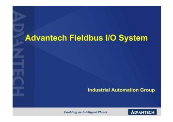 Advantech Fieldbus I/O System - Networking & Communications