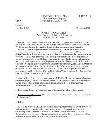 EC 1165-2-214 - Planning Community Toolbox - U.S. Army