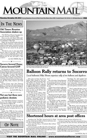 Balloon Rally returns to Socorro - Mountain Mail