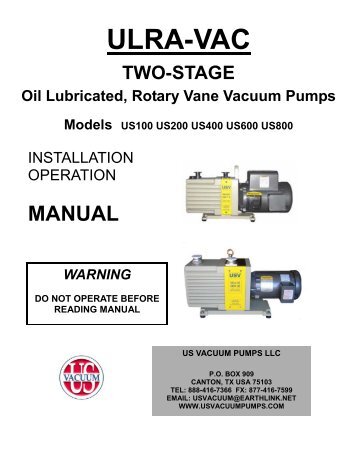 Two-Stage - US Vacuum Pumps