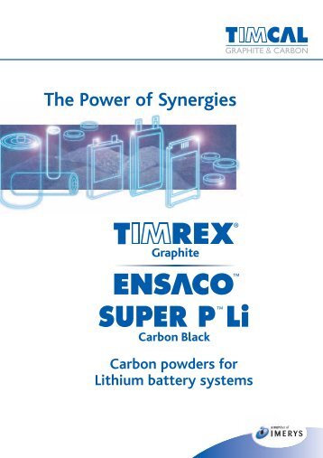 Carbon powder for Li-Battery systems - Timcal