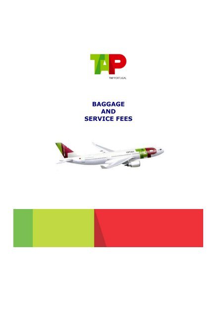 Baggage and service fees - TAP Portugal
