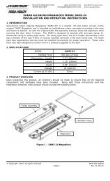 SAM2-24 Installation Instructions - Securitron Magnalock Corporation