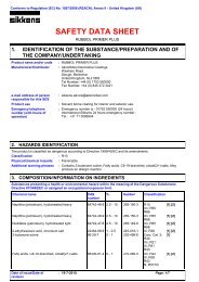 Safety Datasheet - Sikkens