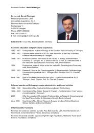 CV of Dr. Bernd Wissinger - vision-research.eu