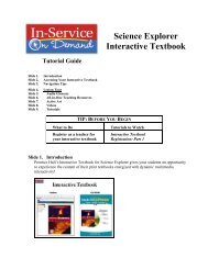 Science Explorer Interactive Textbook - my Pearson Training