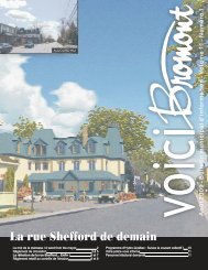 La rue Shefford de demain - Ville de Bromont