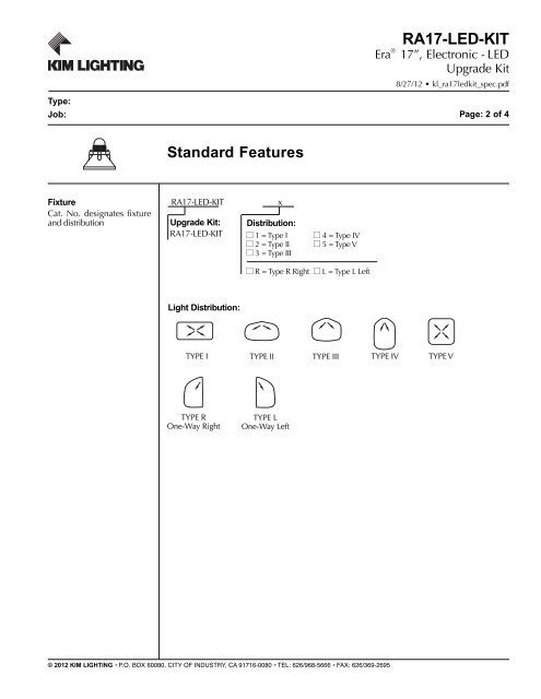 RA17-LED-KIT - Kim Lighting