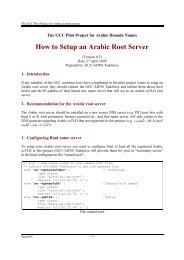 How to Setup an Arabic Root Server