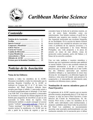 Caribbean Marine Science - The Association of Marine Laboratories ...