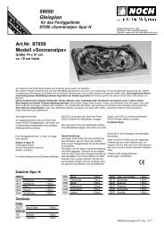 59050 Gleisplan Art.Nr. 87050 Modell Â»SonnenalpeÂ« - Noch