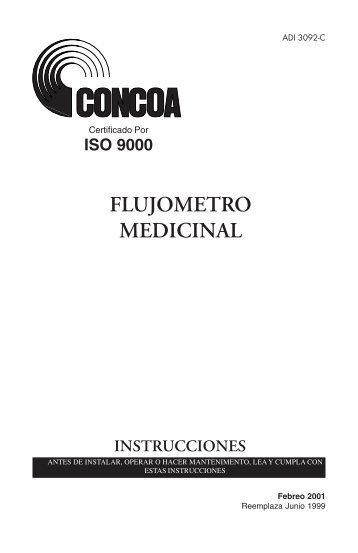 FLUJOMETRO MEDICINAL - Concoa