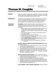 to view Resume - Coughlin Associates