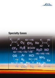 Specialty Gases - Linde Gas Deutschland