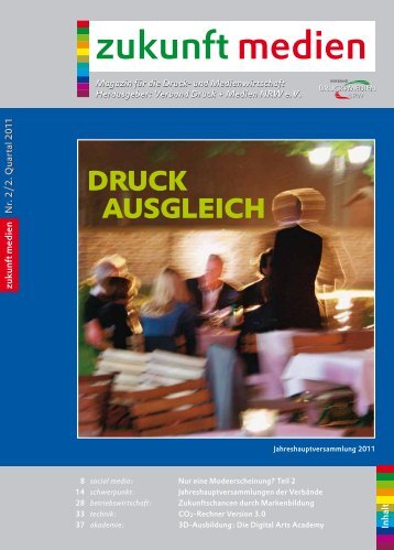 Verband Druck + Medien NRW eV Magazin für die Druck