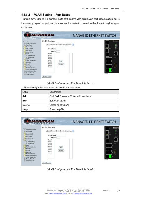 Industrial P.O.E. Managed Ethernet Switch - Meridian Technologies