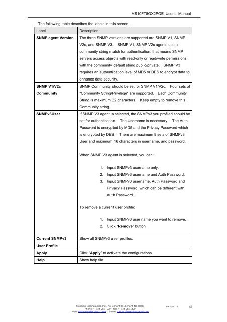 Industrial P.O.E. Managed Ethernet Switch - Meridian Technologies