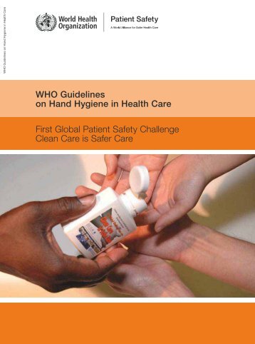 WHO Guidelines on Hand Hygiene in Health Care - Department of ...