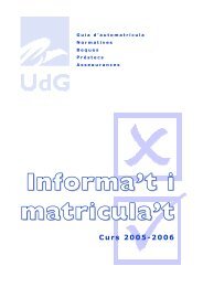 Curs 2005-2006 - Universitat de Girona