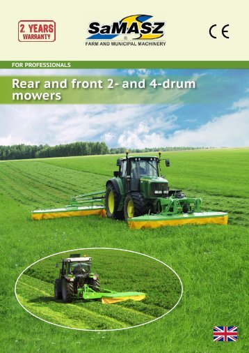 Rear and front 2- and 4-drum mowers - SaMASZ