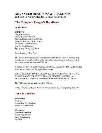 The Complete Ranger's Handbook - Home