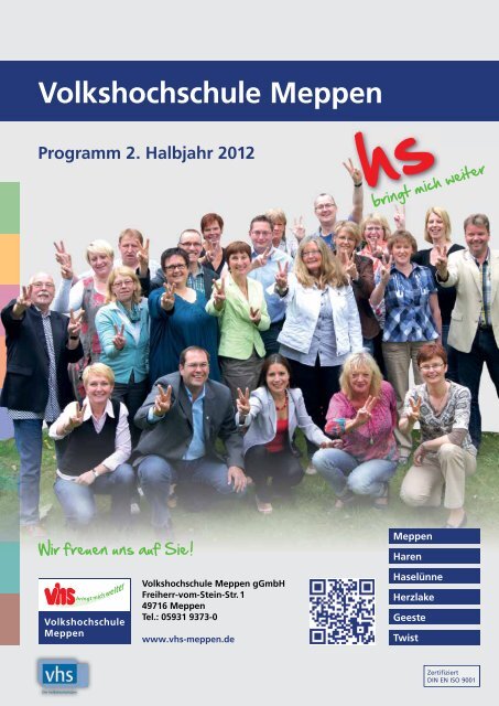 Volkshochschule Meppen Programm 2. Halbjahr 2012