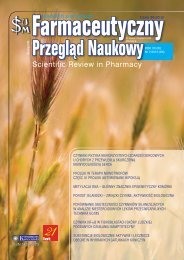 PokaÅ¼ caÅy numer - FPN - Farmaceutyczny PrzeglÄd Naukowy