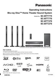 Operating Instructions Blu-ray DiscTM Home Theater ... - Videopro