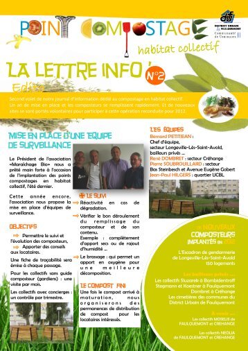 la lettre d'info nÂ°2. - District Urbain de Faulquemont