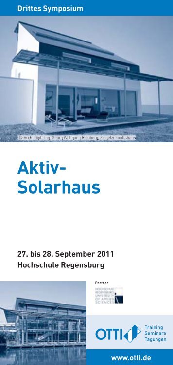 Drittes Symposium Aktiv-Solarhaus - Velux