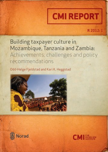 Building taxpayer culture in Mozambique, Tanzania and Zambia - CMI