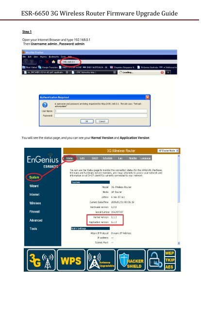 ESR-6650 3G Wireless Router Firmware Upgrade Guide