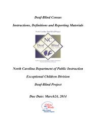 Deaf-Blind Child Census - Exceptional Children