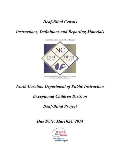 Deaf-Blind Child Census - Exceptional Children