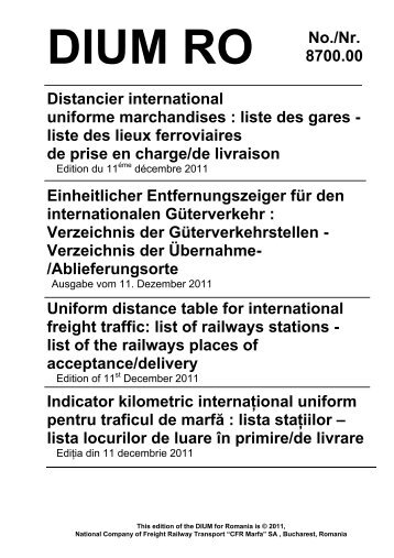 liste des gares - Rail Cargo Austria