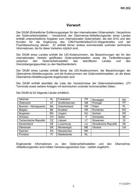 liste des gares - Rail Cargo Austria