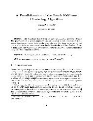 A Parallelization of the Batch K-Means Clustering Algorithm Matthew ...