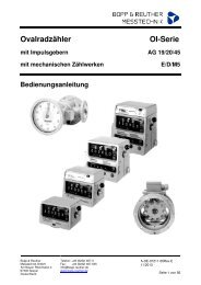 Ovalradzähler OI-Serie - Bopp & Reuther Docu System