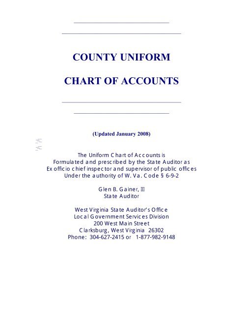 Uniform Chart Of Accounts