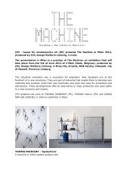 Z33 - house for contemporary art (BE) presents The Machine in ...