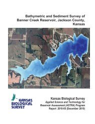 Banner Creek Reservoir, Jackson County, KS - Kansas Water Office