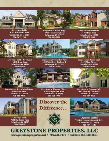 Columbus, GA Locations flyer - Greystone Properties