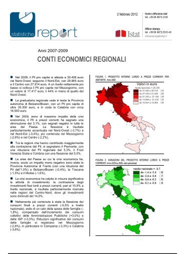 CONTI ECONOMICI REGIONALI - Istat