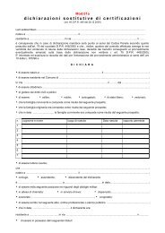 Dichiarazioni sostitutive di certificazioni (Mod.01a-2001)