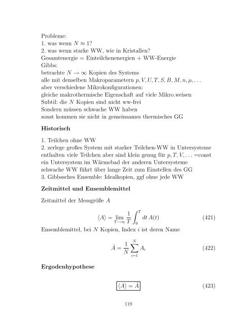 . STATISTISCHE MECHANIK & THERMODYNAMIK Vorlesung ...