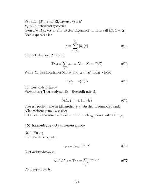 . STATISTISCHE MECHANIK & THERMODYNAMIK Vorlesung ...