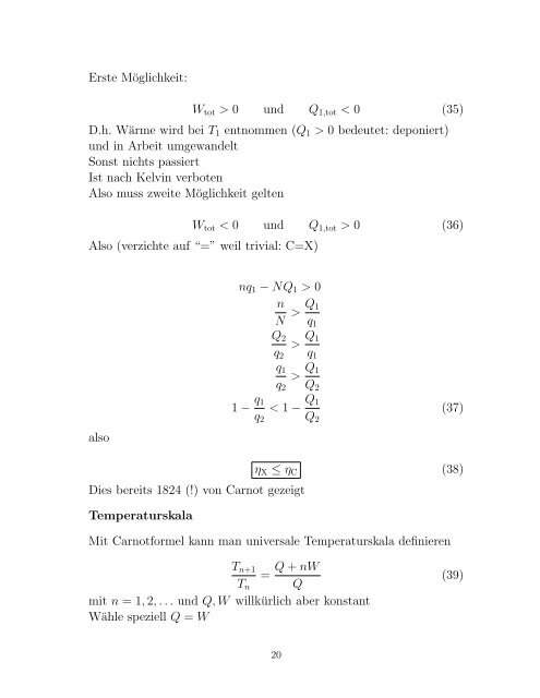 . STATISTISCHE MECHANIK & THERMODYNAMIK Vorlesung ...