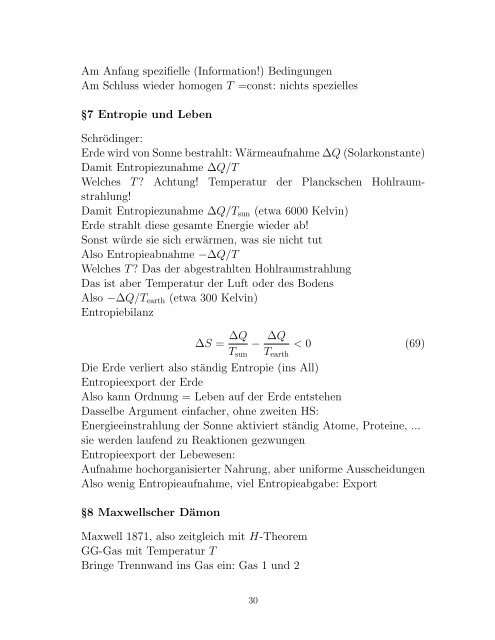 . STATISTISCHE MECHANIK & THERMODYNAMIK Vorlesung ...